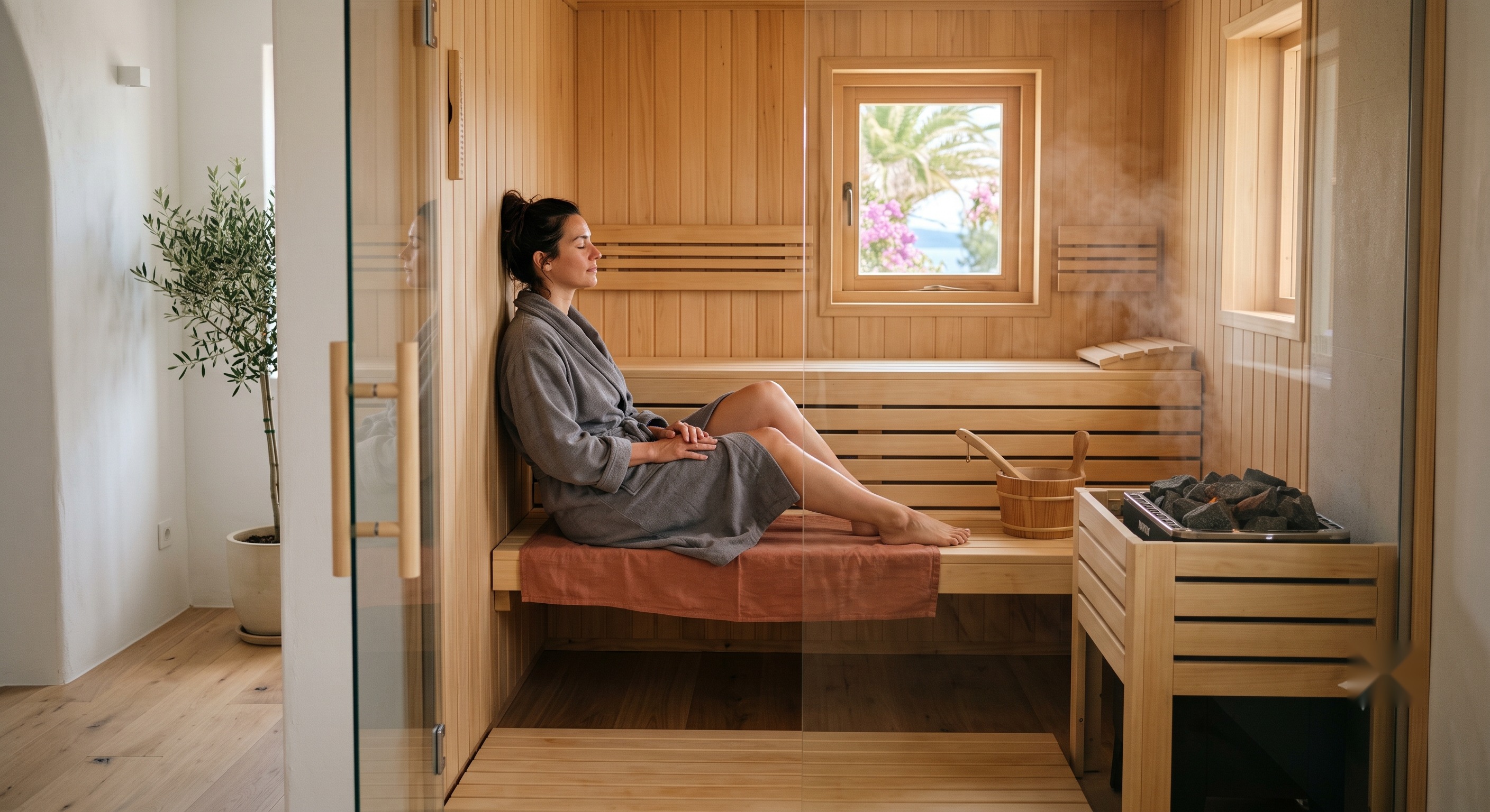 Séance de sauna