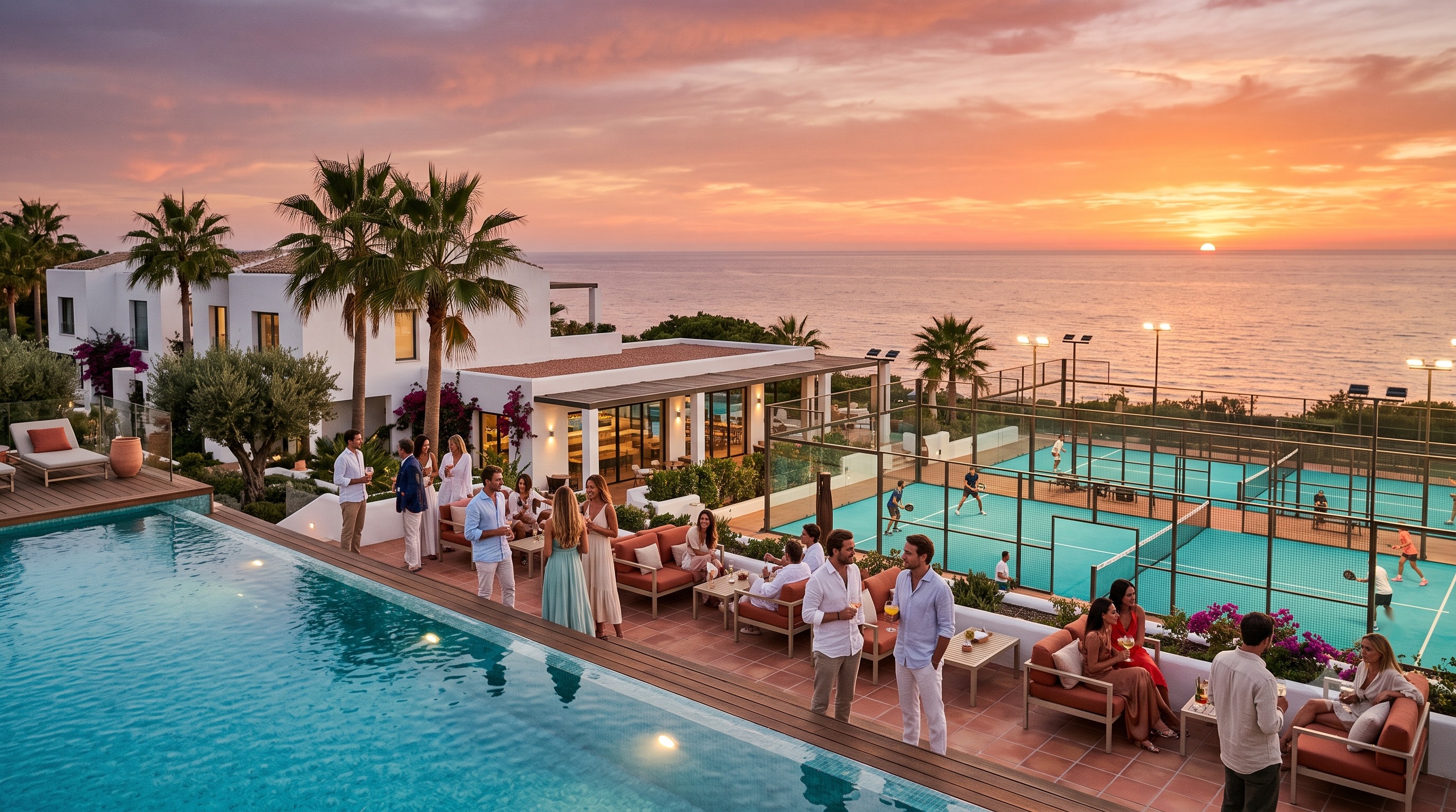 Ambiance de la Sunset Cup — coucher de soleil sur la Méditerranée